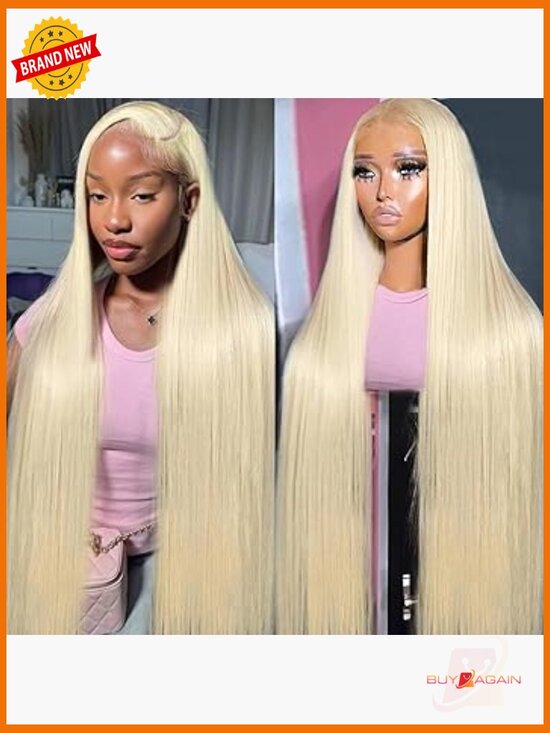 30 Inch 613 Lace Front Wig Human Hair Straight 13x6 HD Lace Pre Plucked 200